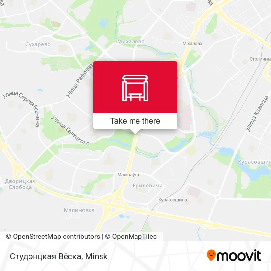 Студэнцкая Вёска map