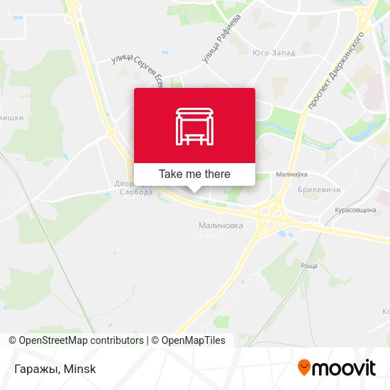 Гаражы map