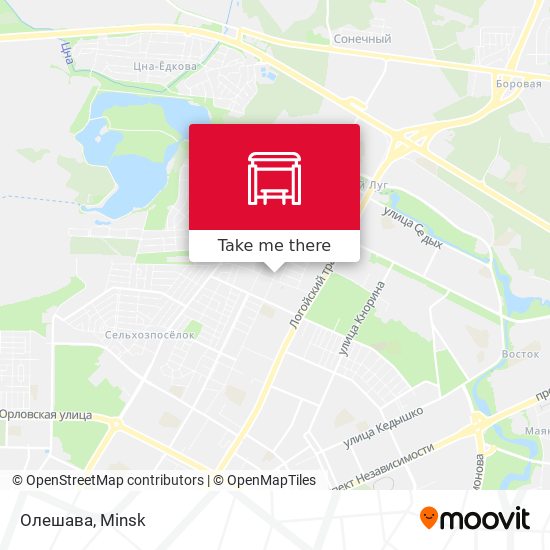 Олешава map