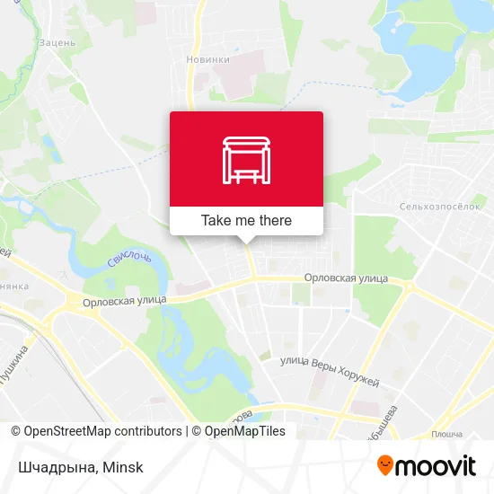 Шчадрына map