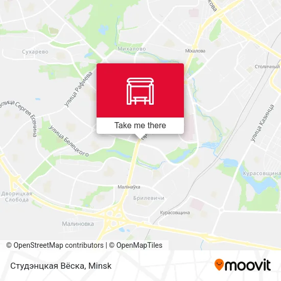 Студэнцкая Вёска map
