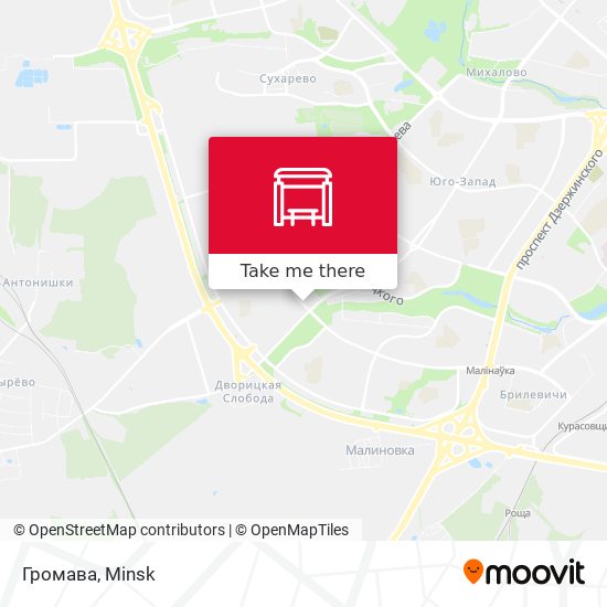 Громава map