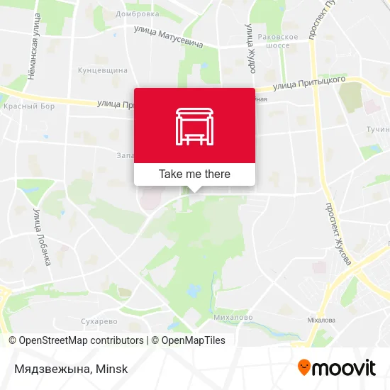 Мядзвежына map