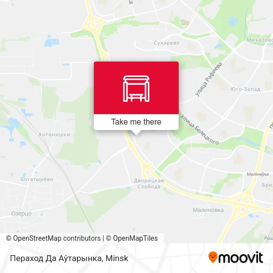 Пераход Да Аўтарынка map