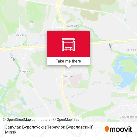 Завулак Будслаўскі (Переулок Будславский) map