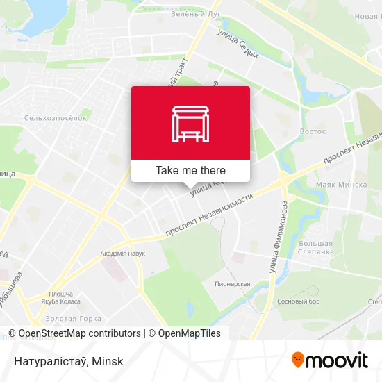 Натуралістаў map