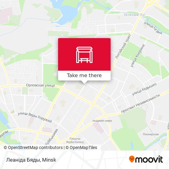 Леаніда Бяды map