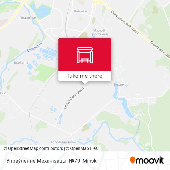Упраўленне Механізацыі №79 map