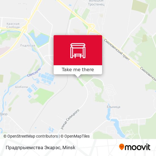 Прадпрыемства Экарэс map