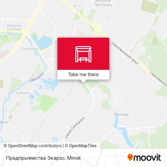 Прадпрыемства Экарэс map