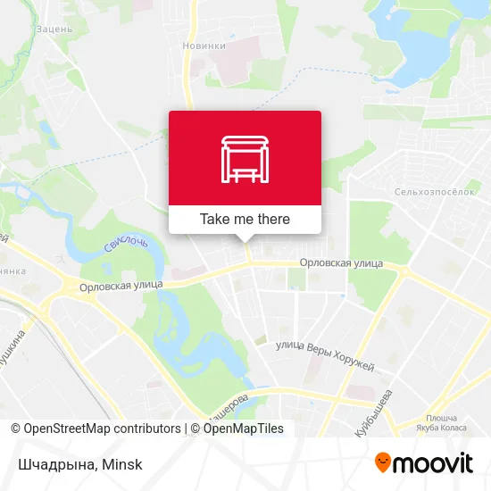 Шчадрына map