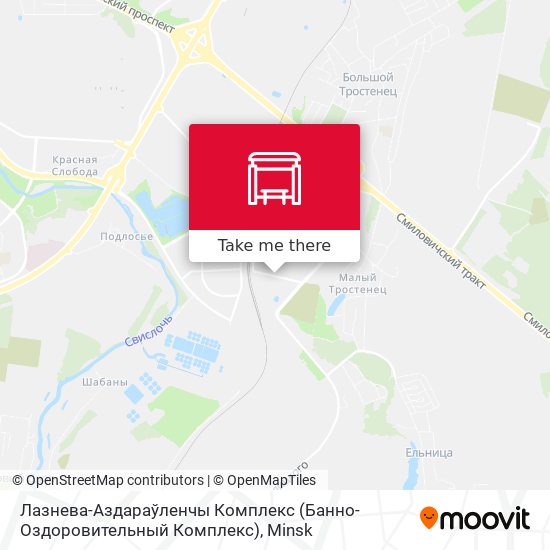 Лазнева-Аздараўленчы Комплекс (Банно-Оздоровительный Комплекс) map