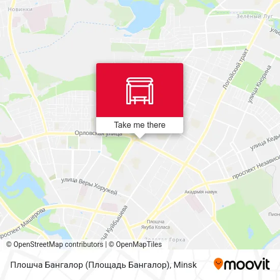 Плошча Бангалор (Площадь Бангалор) map