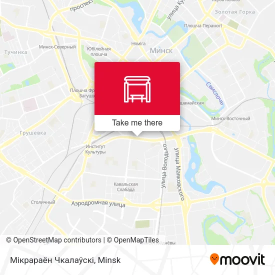 Мікрараён Чкалаўскі map