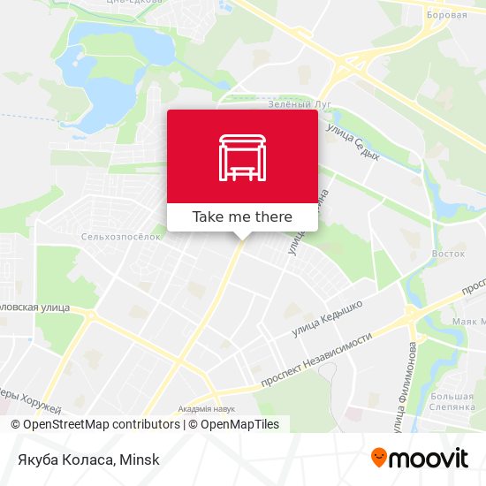 Якуба Коласа map