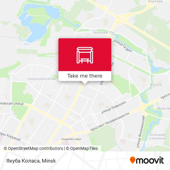 Якуба Коласа map