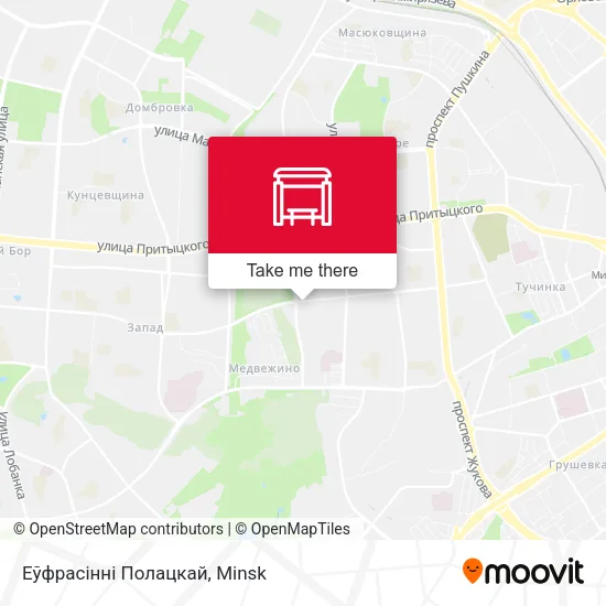 Еўфрасінні Полацкай map