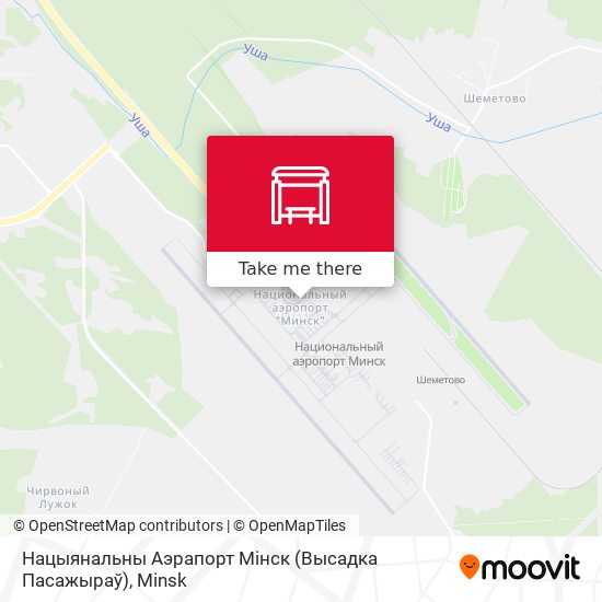 Нацыянальны Аэрапорт Мінск (Высадка Пасажыраў) map