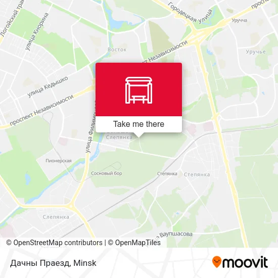 Дачны Праезд map