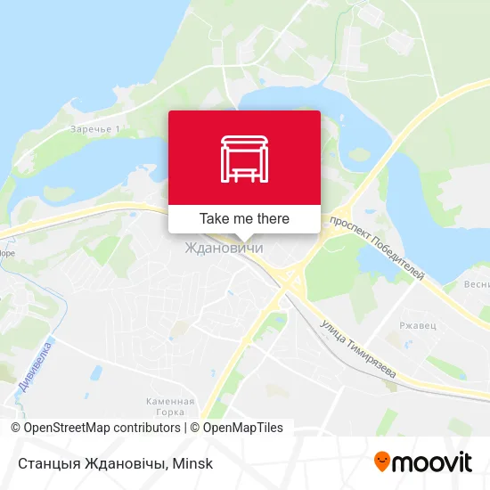 Станцыя Ждановічы map