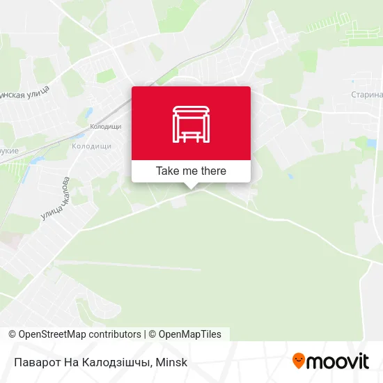 Паварот На Калодзішчы map