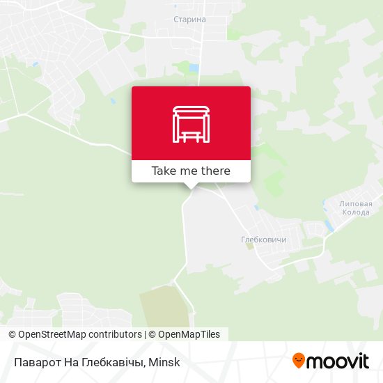 Паварот На Глебкавічы map