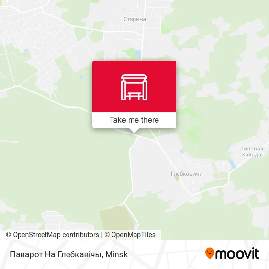 Паварот На Глебкавічы map