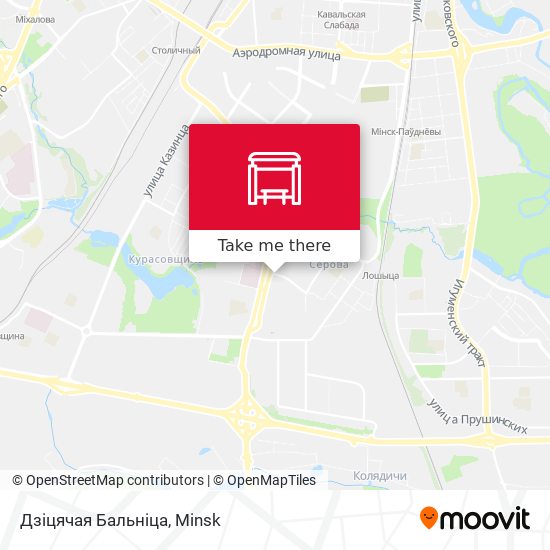 Дзіцячая Бальніца map