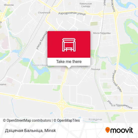 Дзіцячая Бальніца map