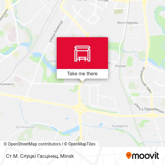 Ст.М. Слуцкі Гасцінец map