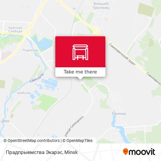 Прадпрыемства Экарэс map