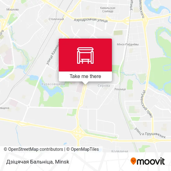 Дзіцячая Бальніца map