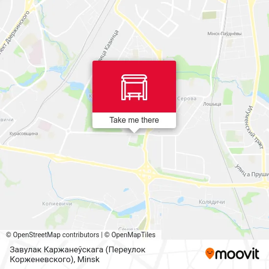 Завулак Каржанеўскага (Переулок Корженевского) map