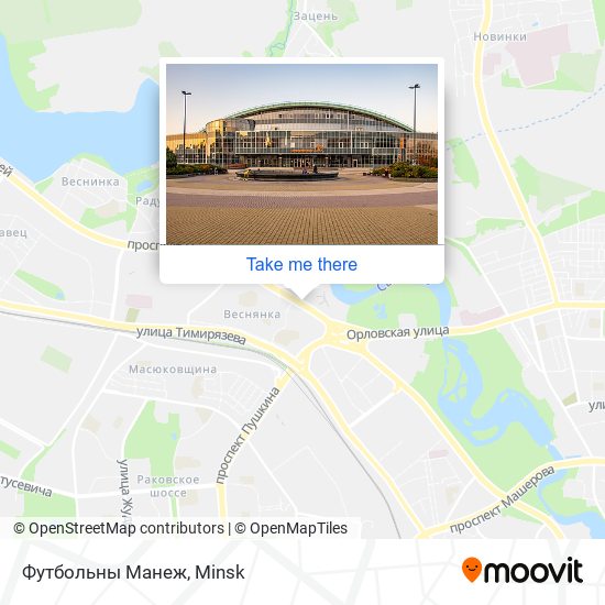 Футбольны Манеж map