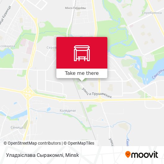 Уладзіслава Сыракомлі map