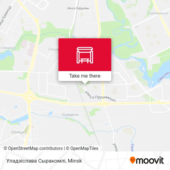 Уладзіслава Сыракомлі map