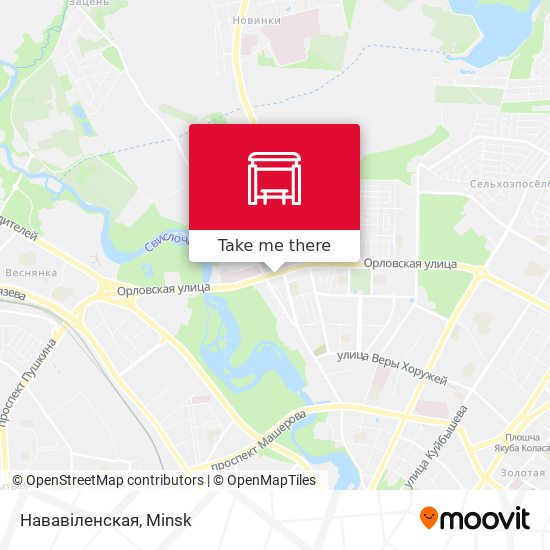 Нававіленская map