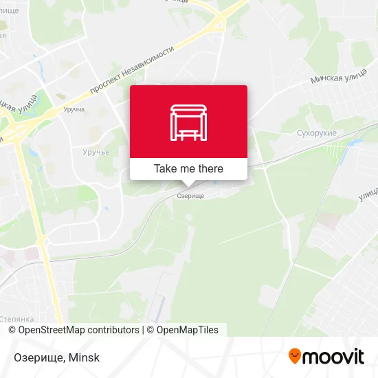 Озерище map