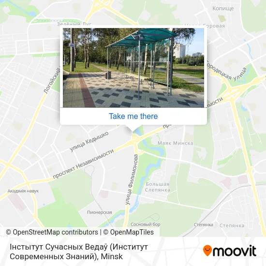 Інстытут Сучасных Ведаў (Институт Современных Знаний) map