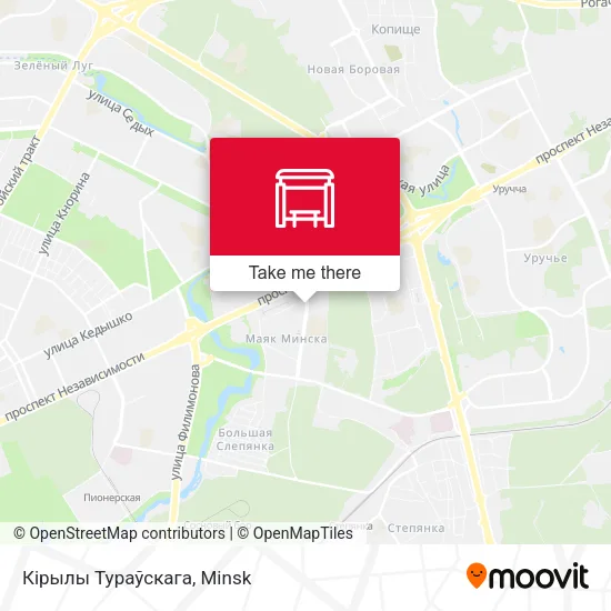 Кірылы Тураўскага map