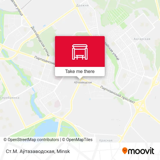Ст.М. Аўтазаводская map