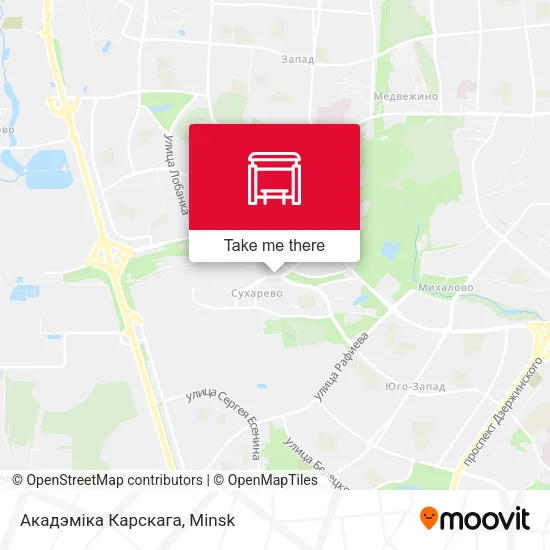 Акадэміка Карскага map