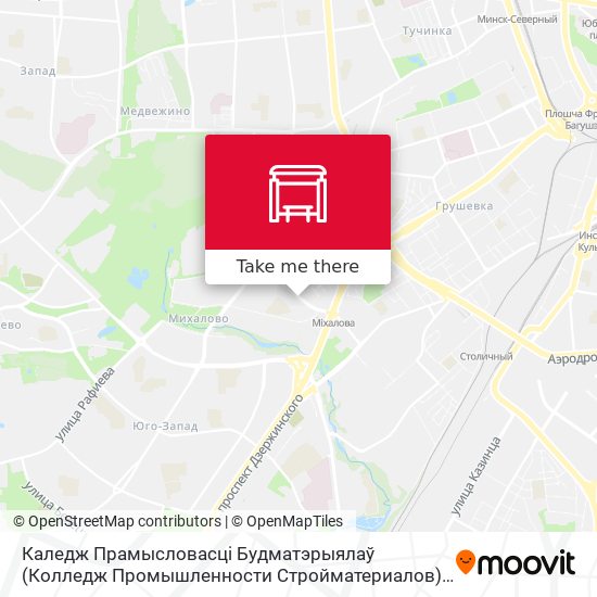 Каледж Прамысловасці Будматэрыялаў (Колледж Промышленности Стройматериалов) map