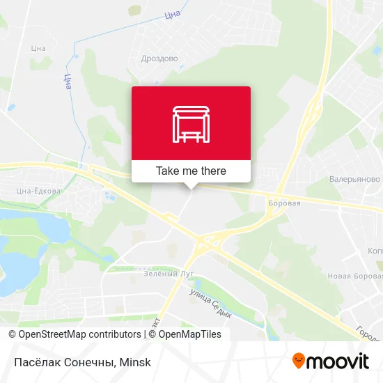 Пасёлак Сонечны map