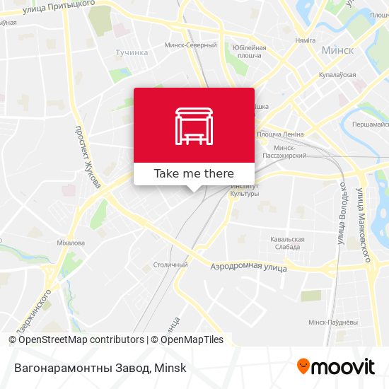 Вагонарамонтны Завод map