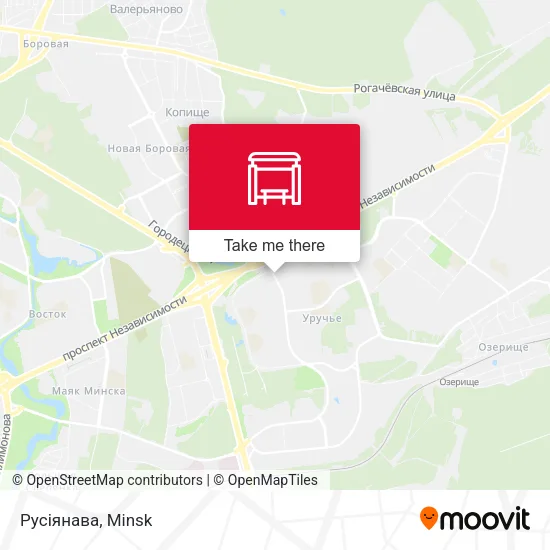 Русіянава map