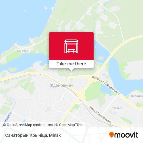 Санаторый Крыніца map