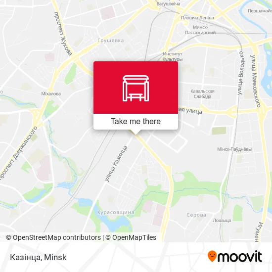 Казінца map
