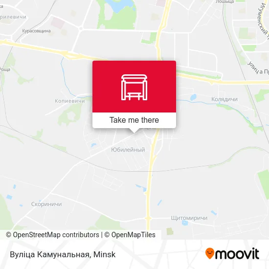 Вуліца Камунальная map