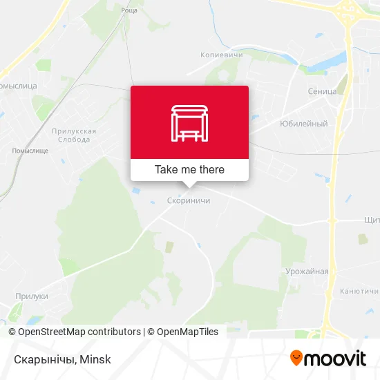 Скарынічы map